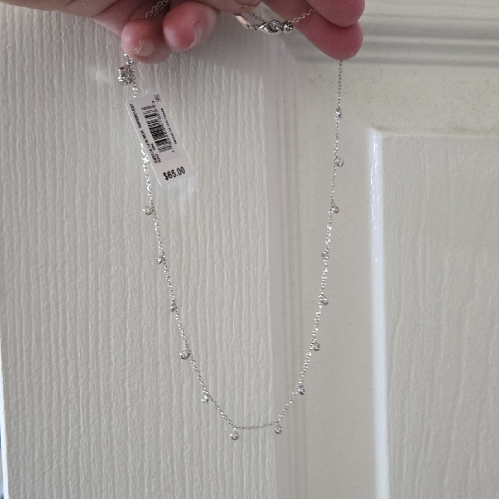 Kendra Scott Silver Bead Station Necklace